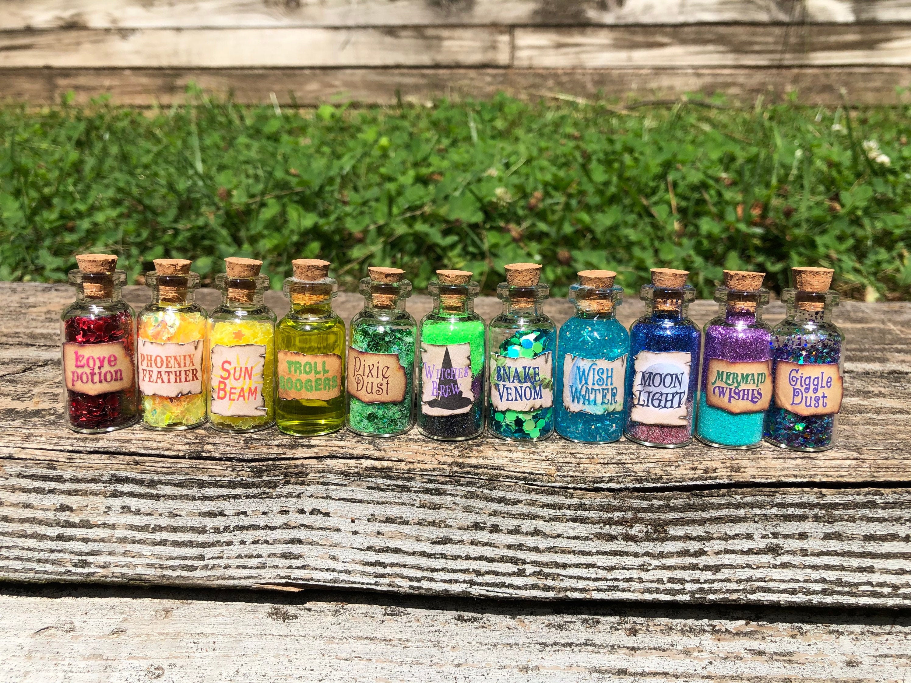 Potions Magiques Bouteille De Potion Damour Poussiere De Etsy France