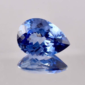 15.05 Ct Natural Royal Blue Ceylon Sapphire Pear Cut Loose Gems Certified 12x18 MM, AAA Top Quality Sapphire, Ring & Jewelry Making Gemstone