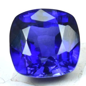 Natural Flawless Royal Blue Ceylon Sapphire Cushion Cut Loose Gemstone GIT Certified, AAA+ Top Quality Sapphire, Ring & Jewelry Making Gem
