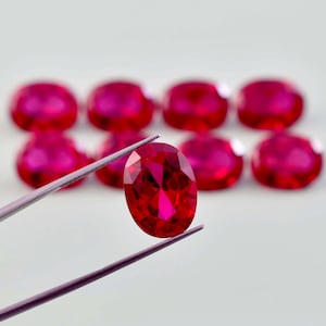 50 Pcs Natural Flawless Burmese Red Painite Oval Cut Loose Gemstone GIT Certified, AAA+ Top Quality Red Painite, Ring & Jewelry Making Gem