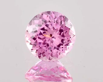 8,70 Ct Natürlicher Makelloser Rosa Morganit Rundschliff Lose Edelstein Zertifiziert 11 x 11 MM, AAA + Top Qualität Morganit, Ring & Schmuck machen Edelsteine