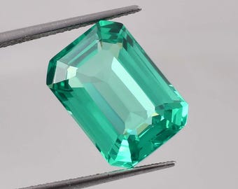 Natuurlijke vlekkeloze groene Colombiaanse smaragd stralend geslepen losse edelsteen GIT-gecertificeerd, AAA+ smaragd van topkwaliteit, edelsteen voor het maken van ringen en sieraden