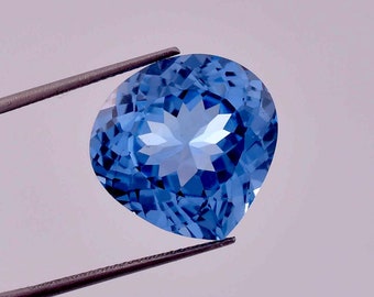 Rare Natural Flawless Blueish AQUAMARINE Heart Cut Loose Gemstone GIT Certified, AAA+ Top Quality Aquamarine, Ring & Jewelry Making Gemstone