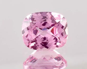 7.40 Ct Natural Flawless Pink Morganite Cushion Cut Loose Gemstone Certified 9x11 MM, AAA+ Top Quality Morganite, Ring & Jewelry Making Gems