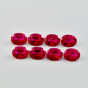 100 Pcs Natural Flawless Burmese Red Painite Oval Cut Loose Gemstone GIT Certified, AAA+ Top Quality Red Painite, Ring & Jewelry Making Gem