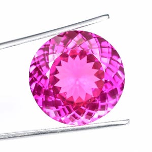 Natural Flawless Pink Ceylon Sapphire Round Cut Loose Gemstone GIT Certified, AAA+ Top Quality Sapphire, Ring & Jewelry Making Gemstone
