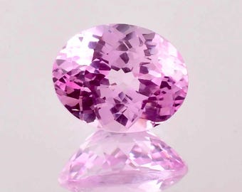 8,45 Ct Natürlicher Makelloser Rosa Morganit Oval Geschliffener Loser Edelstein Zertifiziert 10 x 13 MM, AAA + Top Qualität Morganit, Ring & Schmuckherstellung Edelsteine