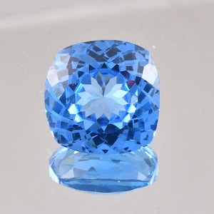 Rare Natural Flawless Blueish AQUAMARINE Cushion Cut Loose Gemstone GIT Certified, AAA+ Top Quality Aquamarine, Ring & Jewelry Making Gem