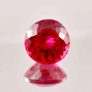 10,55 ct naturlig mozambikisk blodröd rubin rundslipad lös ädelsten GIT-certifierad 12 x 12 MM, AAA+ rubin av högsta kvalitet, ring- och smyckestillverkning