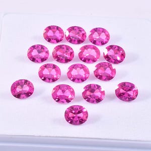 100 Pcs Natural Flawless Pink Ceylon Sapphire Oval Cut Loose Gemstone GIT Certified, AAA+ Top Quality Sapphire, Ring & Jewelry Making Gems