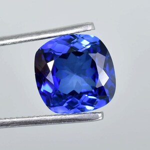 18x18 MM Natural Royal Blue Ceylon Sapphire Cushion Cut Loose Gemstone Certified, AAA+ Top Quality Sapphire, Ring & Jewelry Making Gemstone