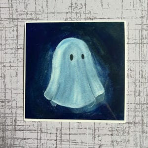 Square Ghost Sticker