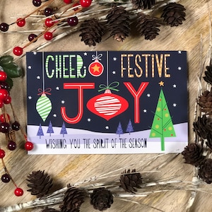 Joy Greeting Card 3 pack