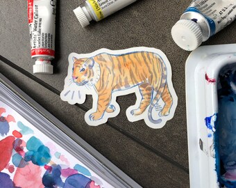 Watercolor Tiger sticker