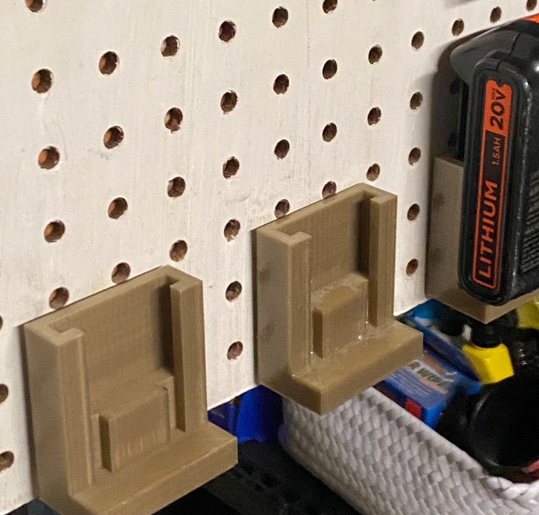 Pegboard Battery Holder Etsy