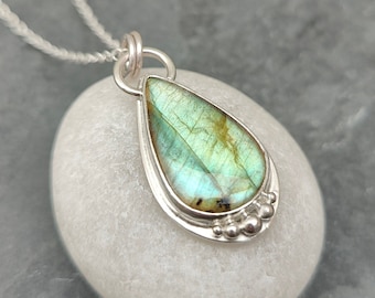 Teardrop Labradorite Pendant