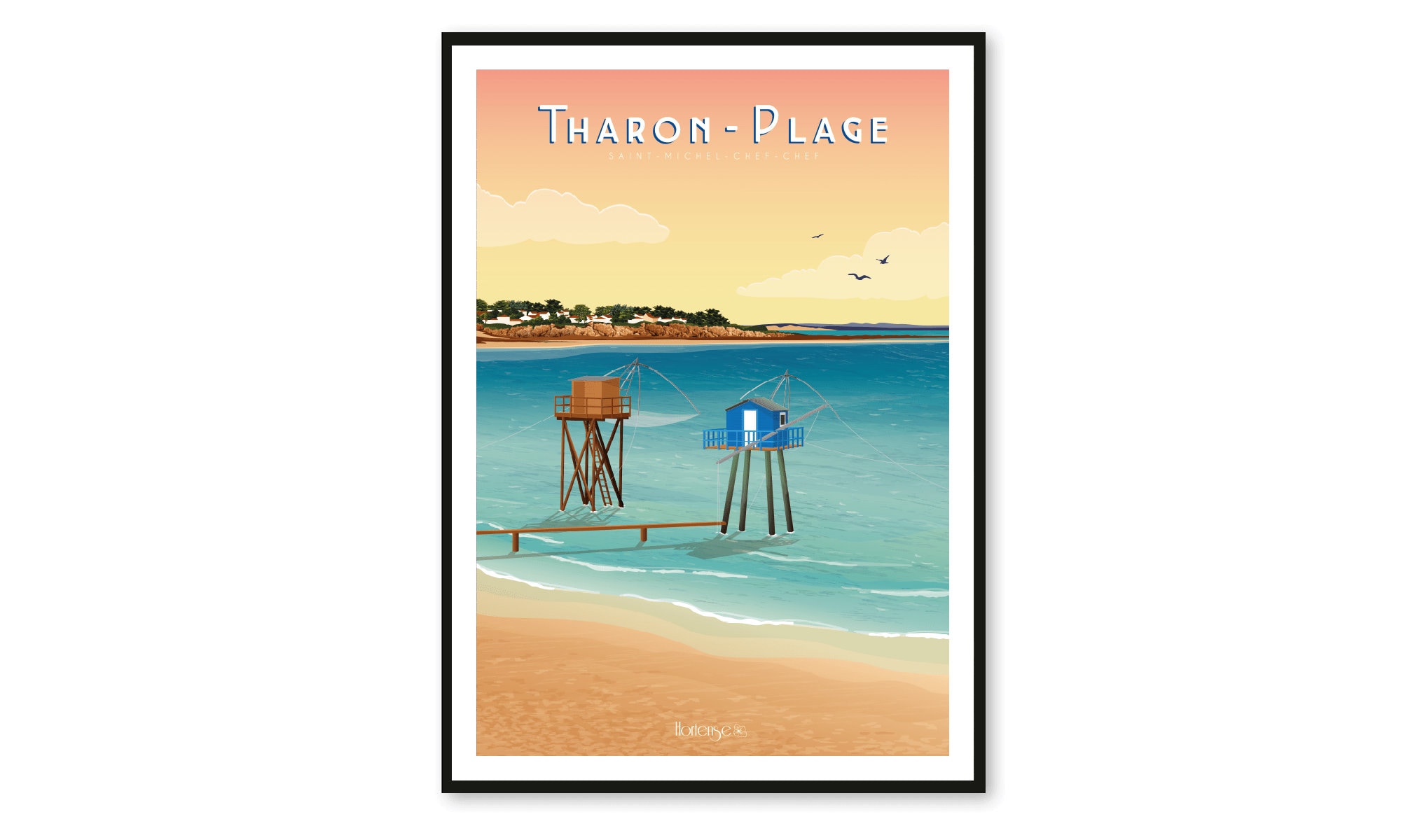 L Hair De L Ocean Saint Michel Chef Chef Poster Tharon-plage Saint Michel Chef Chef A2 // - Etsy Finland