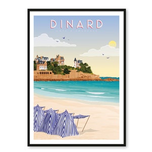 Poster Dinard Emerald Coast - A2 // Ilustração - Decoração - Arte de parede - Hortense