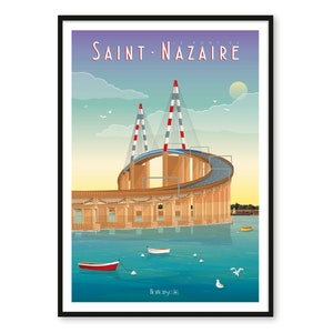 Poster A Ponte de São Nazaire - A2 // Ilustração - Decoração - Arte de parede - Hortense