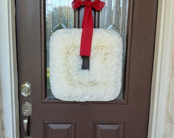Square Coffee Filter Wreath: Unique Home & Christmas Decor