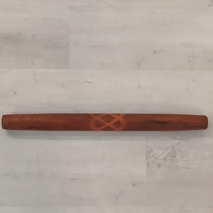French Rolling Pin- Handmade with Walnut and Cherry Wood 22 inches