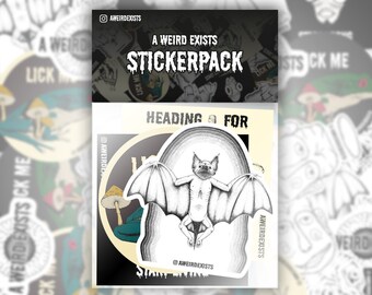 A Weird Exists Sticker Pack (All 4 designs)