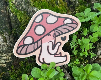 Bootyful Mushroom Sticker | Cute mushroom sticker | weatherproof vinyl |