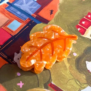 Autumn Leaf Claw Clip | Hair Claw Clip | Fall-Themed Hair Accessories