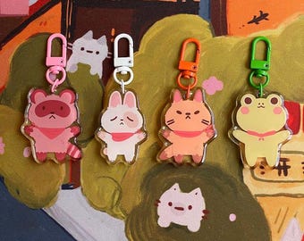 Dijes acrílicos misteriosos de Woodland Friends