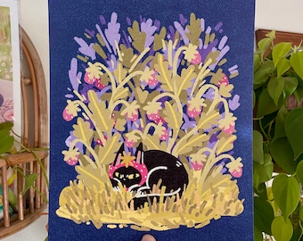 Strawberry Guardian Art Print 8x10