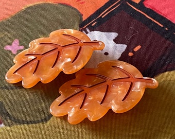 Autumn Leaf Barrette Hair Clip | Hair barrettes | Fall-Themed Hair Accessories