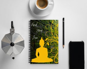 Find your zen peaceful Spiral notebook