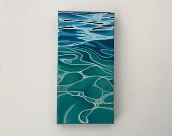 Hand Painted Caribbean Sea Canvas Painting