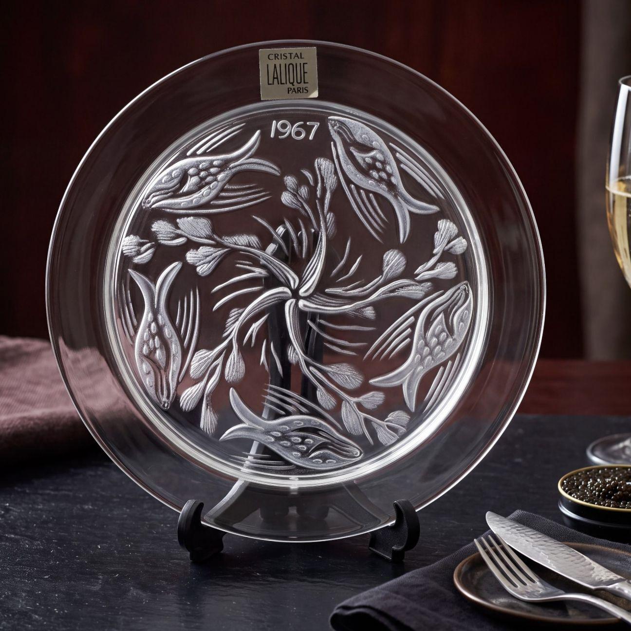 LALIQUE クリスタル プレート 皿 Lalique Crystal Plates - Etsy