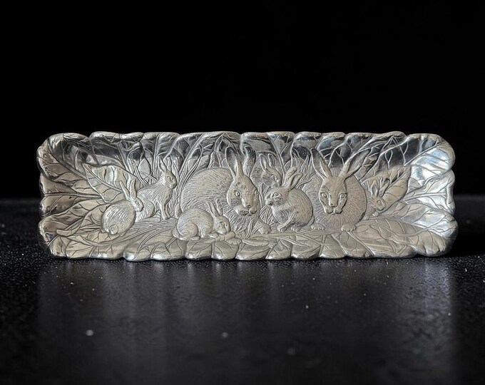 Vintage Arthur Court Bunny Rabbit Tray - Large 19” - Cast Aluminum ...
