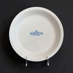 Vintage Corning Ware Blue Cornflower P-309 9 Inch Pyroceram Pie Plate USA