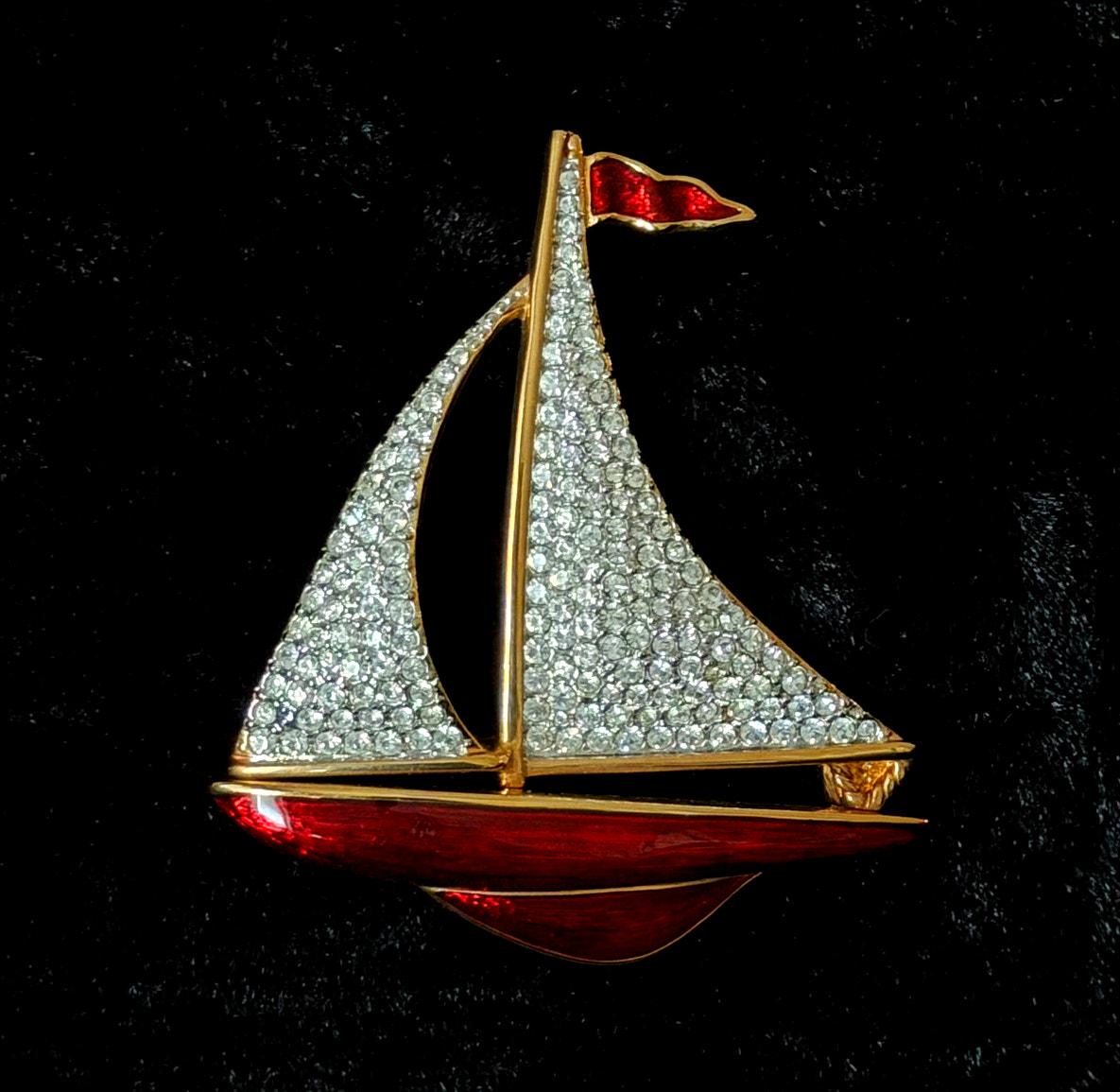 Swarovski sailboat - Etsy 日本