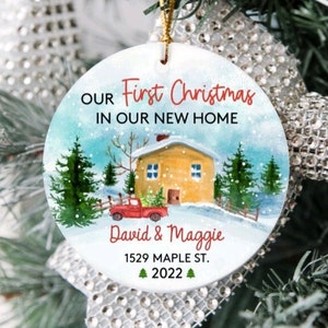 Personalized New Home Ornaments, Christmas Ornaments, Custom new home Ornaments