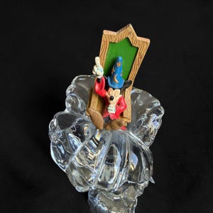 Vintage Walt Disney Crystal & Pewter Mickey Mouse Figurine - 10322 image 8