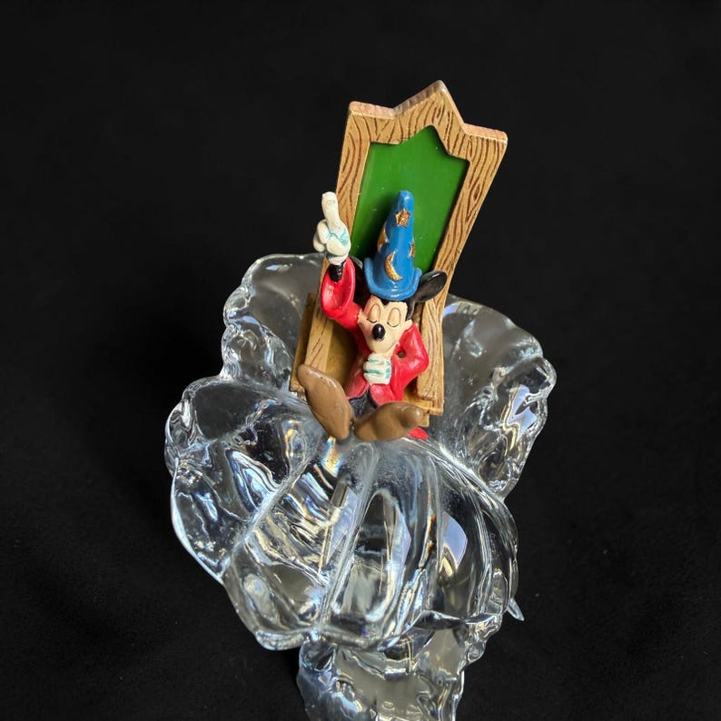 Vintage Walt Disney Crystal & Pewter Mickey Mouse Figurine - 10322 image 8