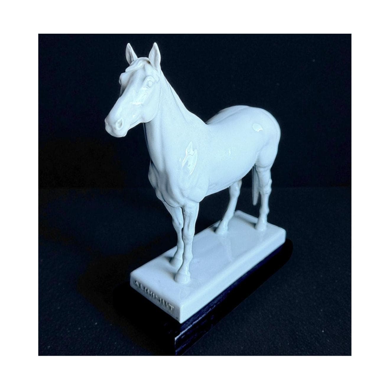 Porcelain white horse figurine - Etsy 日本