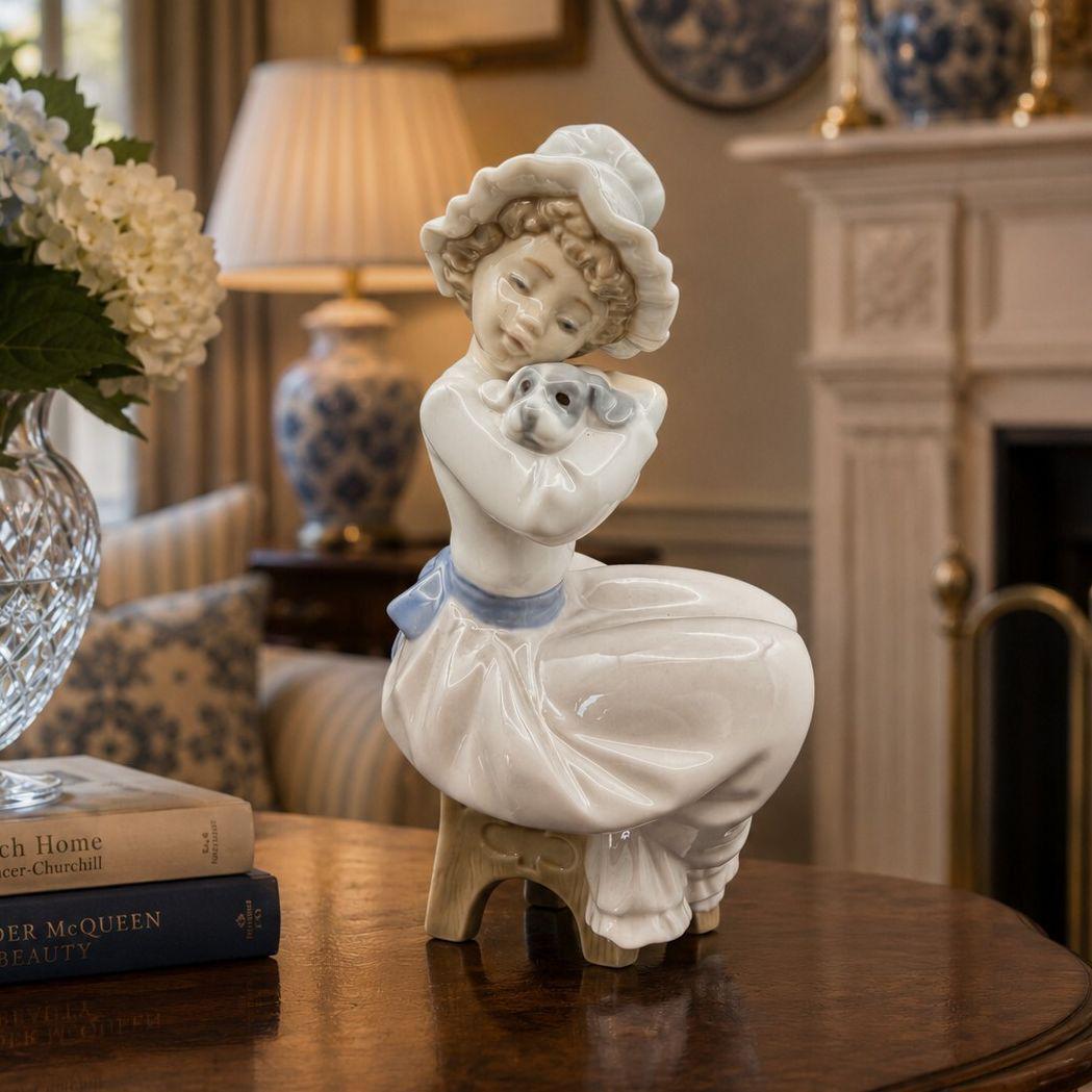 LLADRO リヤドロ NAO 1042 小鳥の歌を聴く少女 フィギュリン 陶器人形