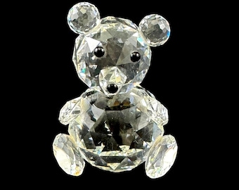 Swarovski Silver Crystal Bear 7664 Certs & Original Box - Etsy