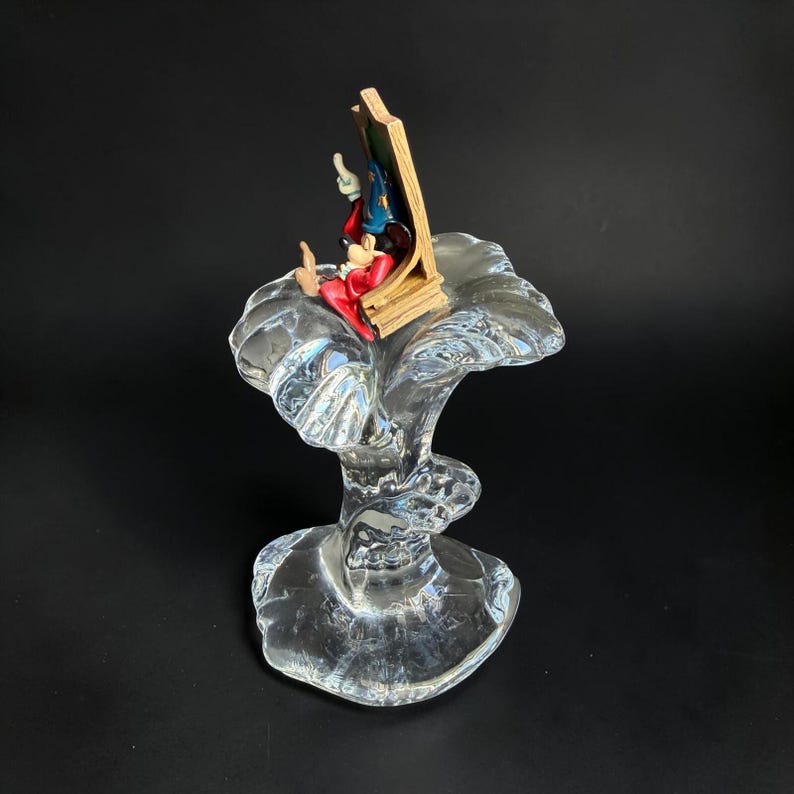 Vintage Walt Disney Crystal & Pewter Mickey Mouse Figurine - 10322 image 9