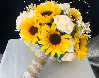 Sunflower Wedding Bouquet Etsy