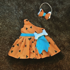 Flinstone inspired costume dress