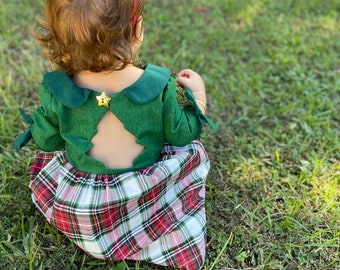 Plaid Tree Christmas Dress