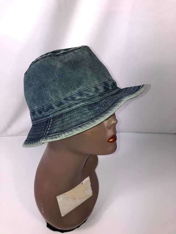 Vintage 90s Jean Bucket Hat Sz Small
