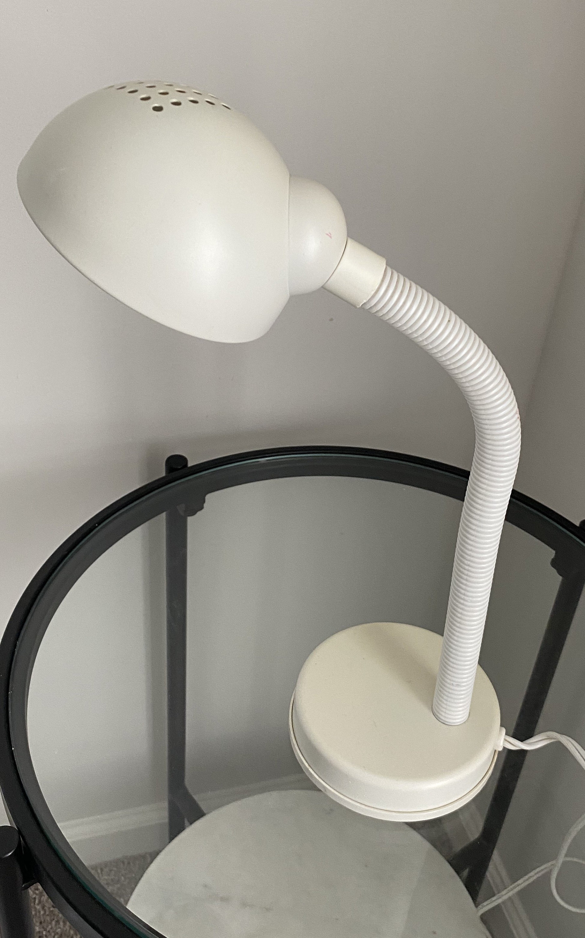 Vintage 80s Lámpara de escritorio ajustable Metal Head Student Etsy