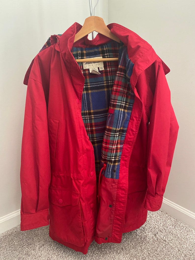 jacket with plaid inside
